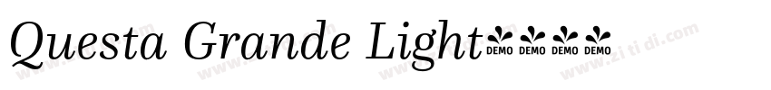 Questa Grande Light字体转换